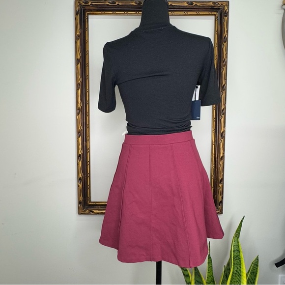 Sunday Best A-Line Skirt in Deep Red - Picture 3 of 3